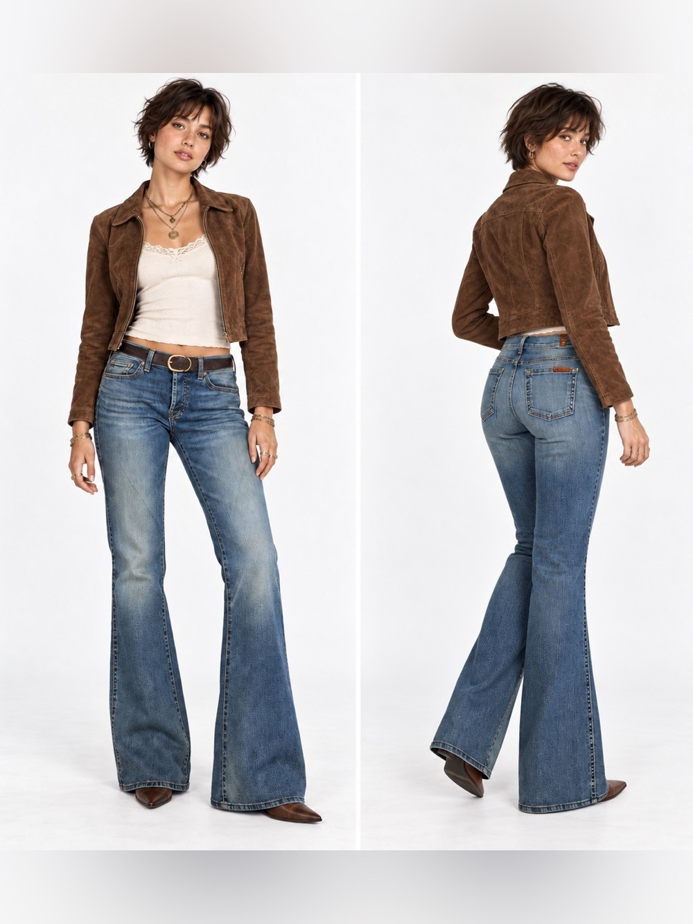 7 For All Mankind High Waist Vintage Bootcut Jeans Size 26 Medium Wash